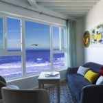 Living room with sea view